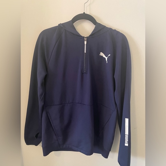 Puma Tec Sports Hoodie - Zip Neck- Men’s sz M - Picture 4 of 5
